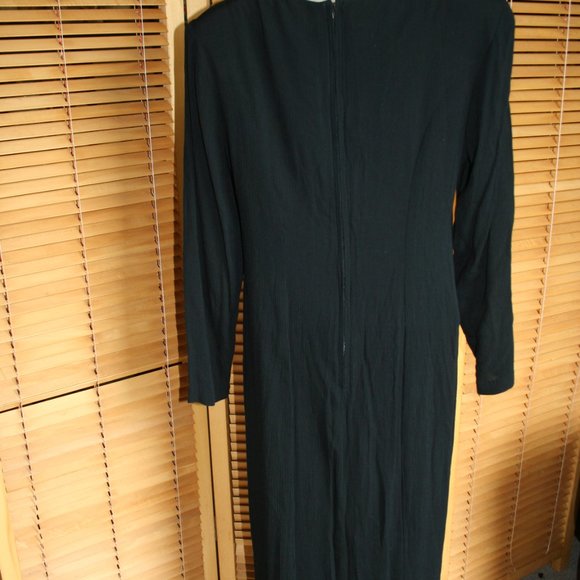 Sarah Richards Straight Pencil Dress With Shoulder Pads Size 3/4 - Picture 10 of 10